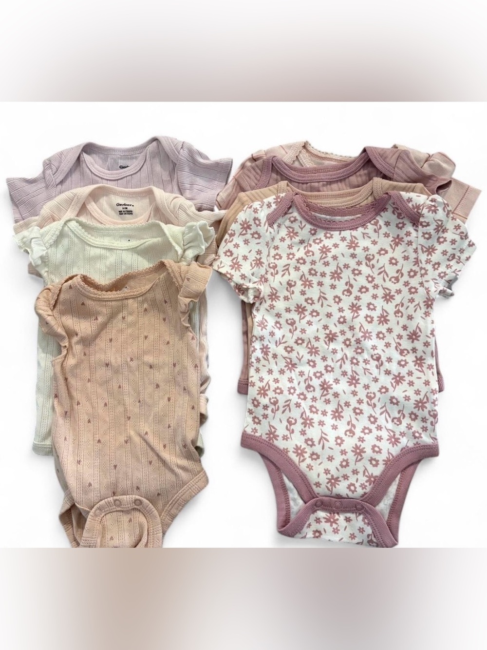 Bundle of 8 bodysuits, 0-3 months
